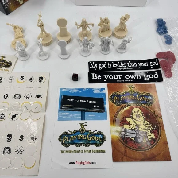 Playing Gods - The Board Game of Divine DominationSIGNED Benjamin Radford 2008